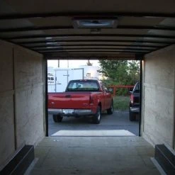 SLE Enclosed Trailers Enclosed Trailer 8.5'x24' Silver - Car Motorcycle Cargo Hauler Storage -SLE Equipment shop dscf7154 1