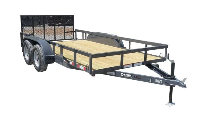 SLE Utility Trailers 6.4x14 Grey Dovetail Utility Trailer (2) 3,500 Lb Axles 3 SLE Utility Trailers 6.4x14 Grey Dovetail Utility Trailer (2) 3,500 Lb Axles