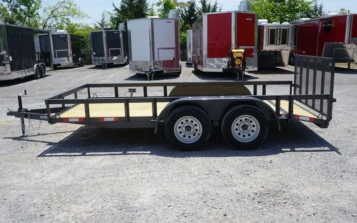 SLE Utility Trailers 6.4x14 Grey Dovetail Utility Trailer (2) 3,500 Lb Axles 6 SLE Utility Trailers 6.4x14 Grey Dovetail Utility Trailer (2) 3,500 Lb Axles - Image 4