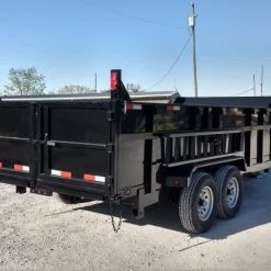 SLE Dump Trailers Dump Trailer 7' X 16' Hydraulic Dump 3ft Sides Mulch -SLE Equipment shop img 20180430 172111572 hdr