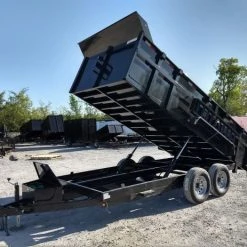 SLE Dump Trailers Dump Trailer 7' X 16' Hydraulic Dump 3ft Sides Mulch -SLE Equipment shop img 20180430 172336550 hdr