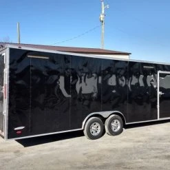 SLE Enclosed Trailers Enclosed Trailer 8.5' X 26' Black Race Ready Tandem 5,200lb Axles Storage -SLE Equipment shop img 20190125 141845986 hdr