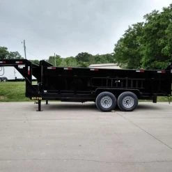 SLE Dump Trailers Gooseneck Dump Trailer 7' X 16' Hydraulic 3 Ft Sides Mulch -SLE Equipment shop img 20190510 154042782 hdr
