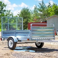 DK2 MMT5X7G-DUG 4.5' X 7.5' Utility Trailer Galvanized Drive Up Gate