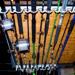 Green Touch Industries Green Touch FD011 Piranha Wall Mounted Fishing Rod Rack