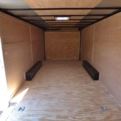 SLE Enclosed Trailers Enclosed Trailer 8.5'x18' Red & Black - Car Hauler Storage -SLE Equipment shop p1250403edited