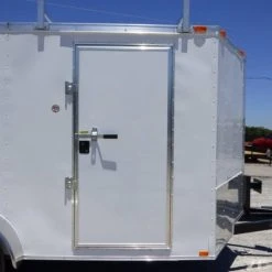 SLE Enclosed Trailers 7x14 Enclosed Trailer White V-Nose Ladder Racks (2) 3500lb Axles Storage 11 SLE Enclosed Trailers 7x14 Enclosed Trailer White V-Nose Ladder Racks (2) 3500lb Axles Storage -SLE Equipment shop p1250443edited