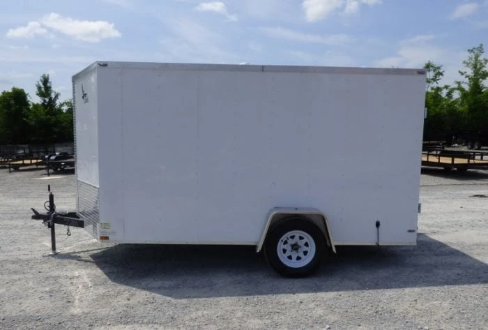SLE Enclosed Trailers Enclosed Trailer 7'x12' 3500 Lb Axle V-Nose W/ Barn Doors Storage 3 SLE Enclosed Trailers Enclosed Trailer 7'x12' 3500 Lb Axle V-Nose W/ Barn Doors Storage
