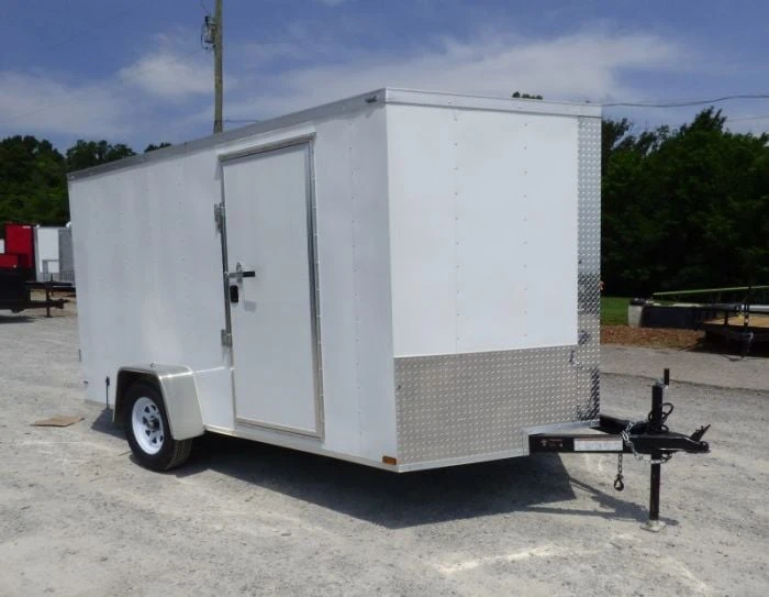 SLE Enclosed Trailers Enclosed Trailer 7'x12' 3500 Lb Axle V-Nose W/ Barn Doors Storage 4 SLE Enclosed Trailers Enclosed Trailer 7'x12' 3500 Lb Axle V-Nose W/ Barn Doors Storage - Image 2