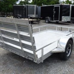 SLE Utility Trailers 5' X 10' All Aluminum Utility Trailer 3500 Lb Axle -SLE Equipment shop p1270099edited