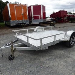 SLE Utility Trailers 6.4' X 10' All Aluminum Utility Trailer 3500 Lb Axle -SLE Equipment shop p1270120edited