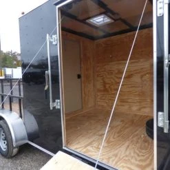 SLE Enclosed Trailers Enclosed Utility Hybrid Trailer 7'x18' With Side Ramp- Lawn Mower Equipment Hauler Storage -SLE Equipment shop p1330472