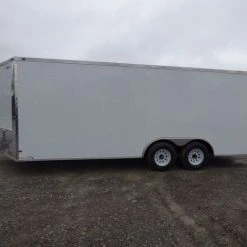 SLE Enclosed Trailers Enclosed Trailer 8.5' X 20' White 3500lb Axles - Cargo Hauler Storage 12 SLE Enclosed Trailers Enclosed Trailer 8.5' X 20' White 3500lb Axles - Cargo Hauler Storage -SLE Equipment shop p1330479 1 1 1