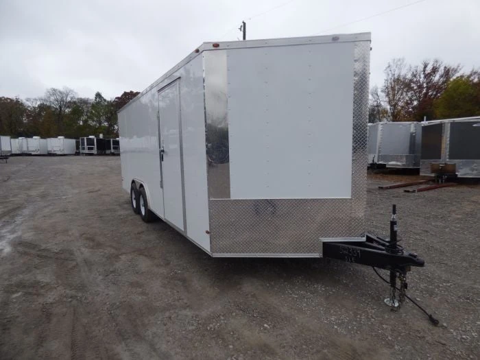 SLE Enclosed Trailers Enclosed Trailer 8.5' X 20' White 3500lb Axles - Cargo Hauler Storage 4 SLE Enclosed Trailers Enclosed Trailer 8.5' X 20' White 3500lb Axles - Cargo Hauler Storage - Image 2