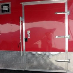 SLE Enclosed Trailers Enclosed Trailer 8.5'x24' Red - ATV Car Bike Equipment Hauler Storage -SLE Equipment shop p5110006