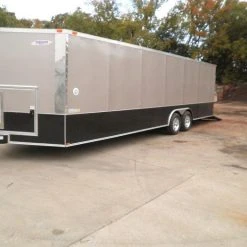 SLE Enclosed Trailers Enclosed Trailer 8.5'x26' Beige - Dual 5200 Lb Axles Brakes Storage