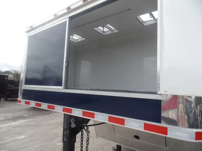 SLE Enclosed Trailers Enclosed 8.5x36' Custom Indigo Blue Goose-Neck Trailer Storage 8 SLE Enclosed Trailers Enclosed 8.5x36' Custom Indigo Blue Goose-Neck Trailer Storage - Image 6