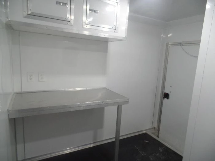 SLE Enclosed Trailers Enclosed 8.5x36' Custom Indigo Blue Goose-Neck Trailer Storage 3 SLE Enclosed Trailers Enclosed 8.5x36' Custom Indigo Blue Goose-Neck Trailer Storage