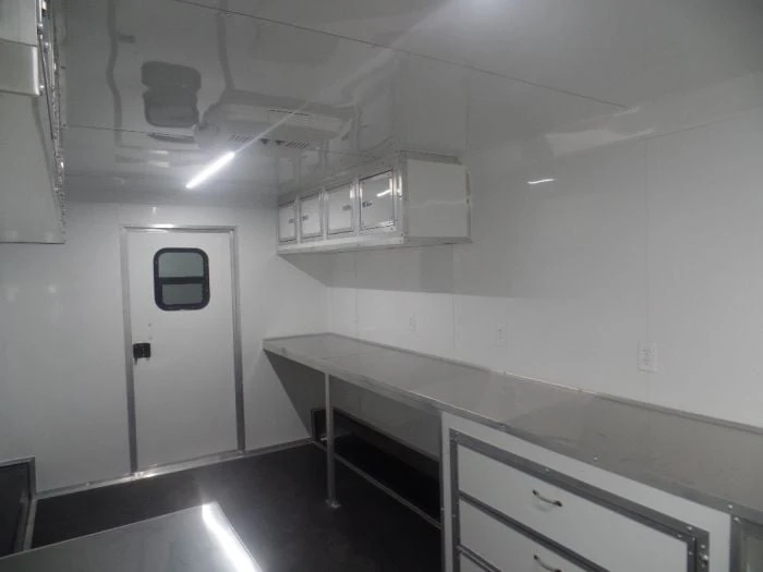 SLE Enclosed Trailers Enclosed 8.5x36' Custom Indigo Blue Goose-Neck Trailer Storage 4 SLE Enclosed Trailers Enclosed 8.5x36' Custom Indigo Blue Goose-Neck Trailer Storage - Image 2