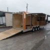 SLE Enclosed Trailers Black/Orange 8.5x36' Goosneck Enclosed Trailer Storage 1 SLE Enclosed Trailers Black/Orange 8.5x36' Goosneck Enclosed Trailer Storage -SLE Equipment shop sam 0592 2
