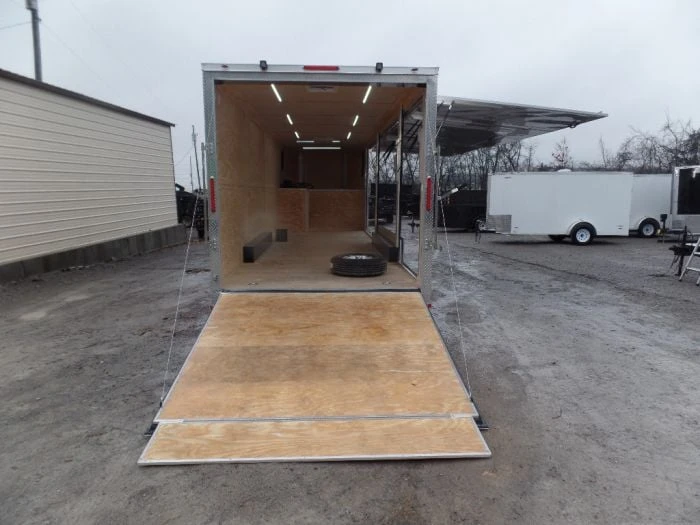 SLE Enclosed Trailers Black/Orange 8.5x36' Goosneck Enclosed Trailer Storage 4 SLE Enclosed Trailers Black/Orange 8.5x36' Goosneck Enclosed Trailer Storage - Image 2