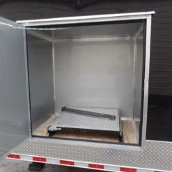 SLE Enclosed Trailers Black/Orange 8.5x36' Goosneck Enclosed Trailer Storage 11 SLE Enclosed Trailers Black/Orange 8.5x36' Goosneck Enclosed Trailer Storage -SLE Equipment shop sam 0597 2