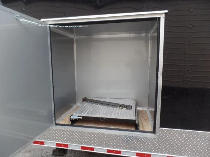 SLE Enclosed Trailers Black/Orange 8.5x36' Goosneck Enclosed Trailer Storage 6 SLE Enclosed Trailers Black/Orange 8.5x36' Goosneck Enclosed Trailer Storage - Image 4