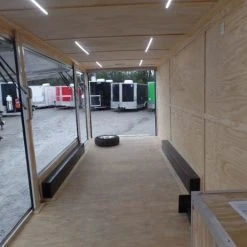 SLE Enclosed Trailers Black/Orange 8.5x36' Goosneck Enclosed Trailer Storage 10 SLE Enclosed Trailers Black/Orange 8.5x36' Goosneck Enclosed Trailer Storage -SLE Equipment shop sam 0603 2