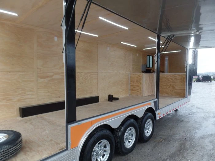 SLE Enclosed Trailers Black/Orange 8.5x36' Goosneck Enclosed Trailer Storage 7 SLE Enclosed Trailers Black/Orange 8.5x36' Goosneck Enclosed Trailer Storage - Image 5