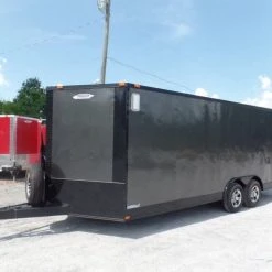 SLE Enclosed Trailers Enclosed Trailer 8.5' X 20' Charcoal Grey Storage -SLE Equipment shop sam 2747 1