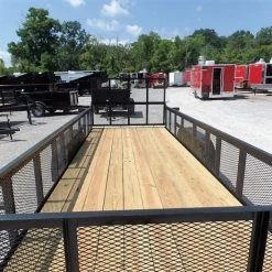 SLE Utility Trailers Utility Trailer 6.4 X 18 Straight Deck 2ft Mesh Sides -SLE Equipment shop sam 3271 1