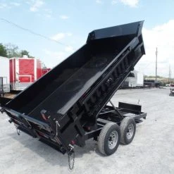 SLE Dump Trailers Heavy Duty Dump Trailer 6 X 12 With 5,200 Lb Axles And 2ft Sides 12 SLE Dump Trailers Heavy Duty Dump Trailer 6 X 12 With 5,200 Lb Axles And 2ft Sides -SLE Equipment shop sam 3866