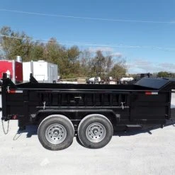 SLE Dump Trailers Heavy Duty Hydraulic Dump Trailer 7 X 12 With 2 Ft. Sides -SLE Equipment shop sam 5120