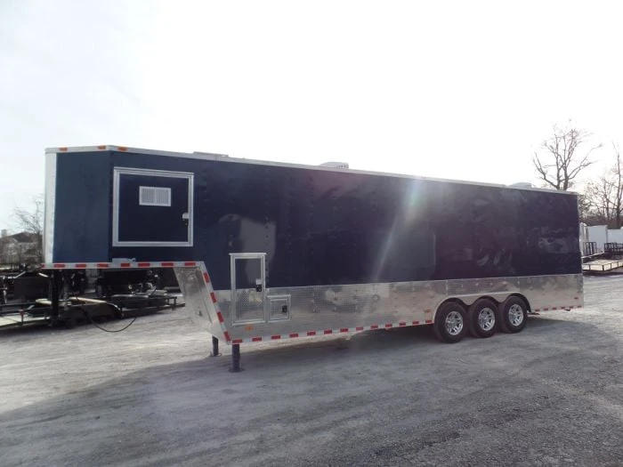 SLE Enclosed Trailers Enclosed Trailer 8.5' X 36' Indigo Blue Gooseneck Motorcycle Hauler Storage 7 SLE Enclosed Trailers Enclosed Trailer 8.5' X 36' Indigo Blue Gooseneck Motorcycle Hauler Storage - Image 5