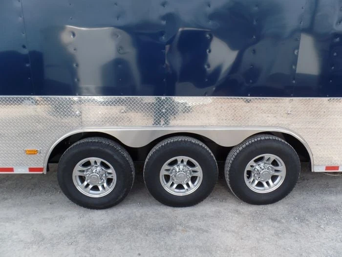 SLE Enclosed Trailers Enclosed Trailer 8.5' X 36' Indigo Blue Gooseneck Motorcycle Hauler Storage 4 SLE Enclosed Trailers Enclosed Trailer 8.5' X 36' Indigo Blue Gooseneck Motorcycle Hauler Storage - Image 2