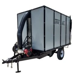 Trac Vac Model 288 Leaf Trailer With 11HP Briggs -SLE Equipment shop trac vac photo shop 1
